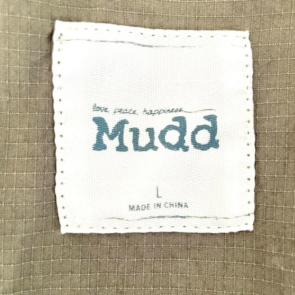 Juniors L Mudd Olive Green sleeveless Utility Vest